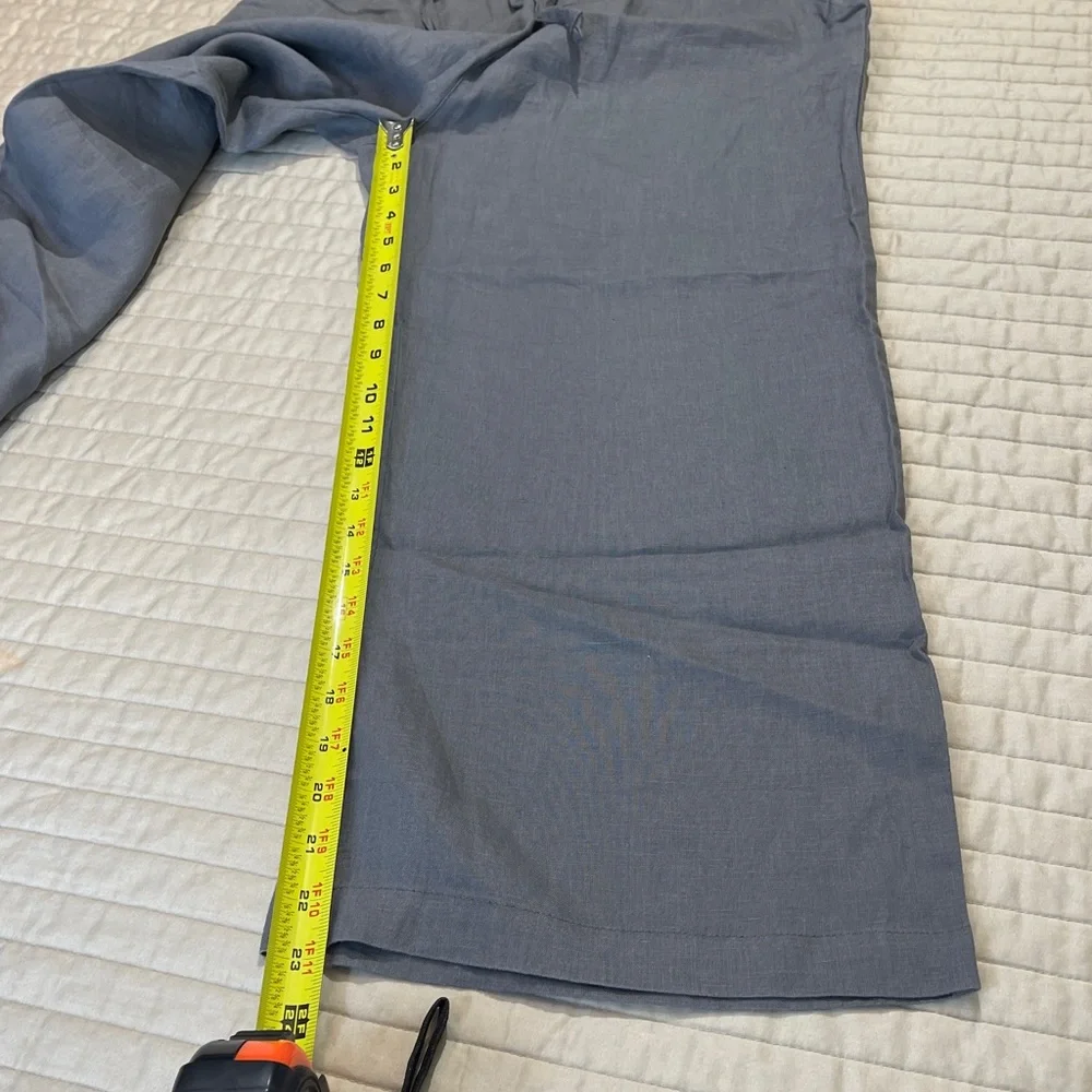 EUCPPER WOMENS SIZE S PULL ON DRAWSTRING ELASTIC WAISTBAND Gray Wide-Leg Pants